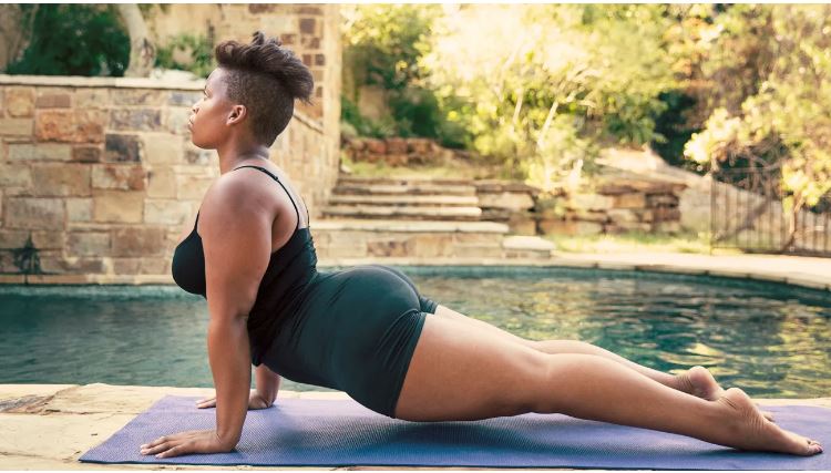 Woman doing yoga